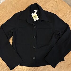A new day Women's shirt  Black Jacket NWT XS
